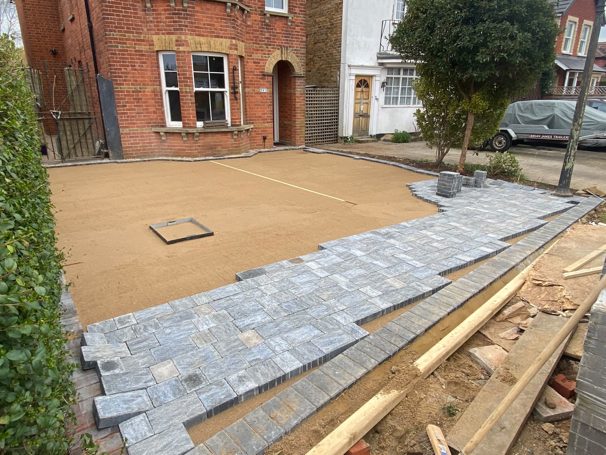 Patio installation in Woking